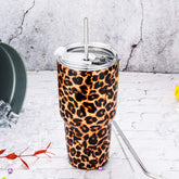 30 oz Leopard Stainless Steel Tumbler